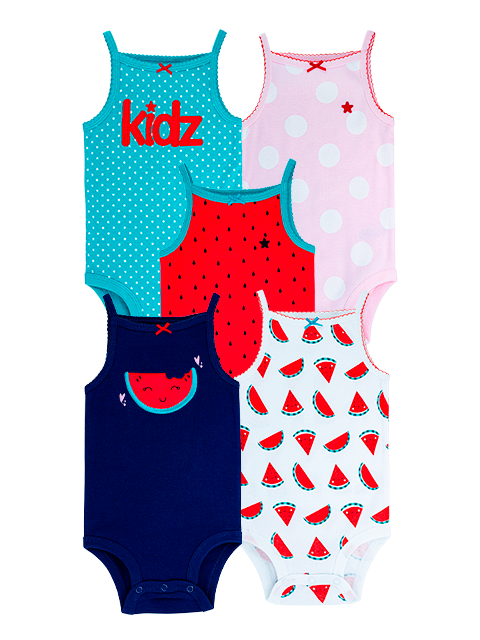 Kit Body Kidz 5 Peças Melancia