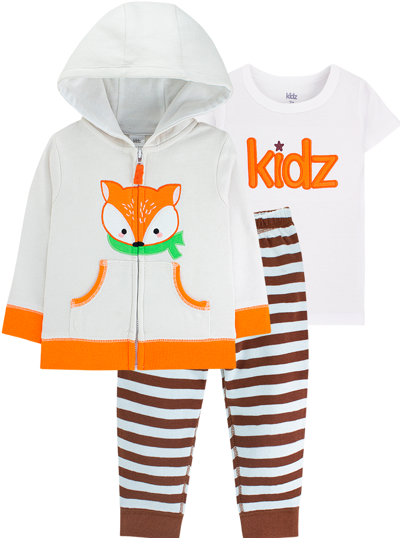 Conjunto Kidz 3 Peças - Fox