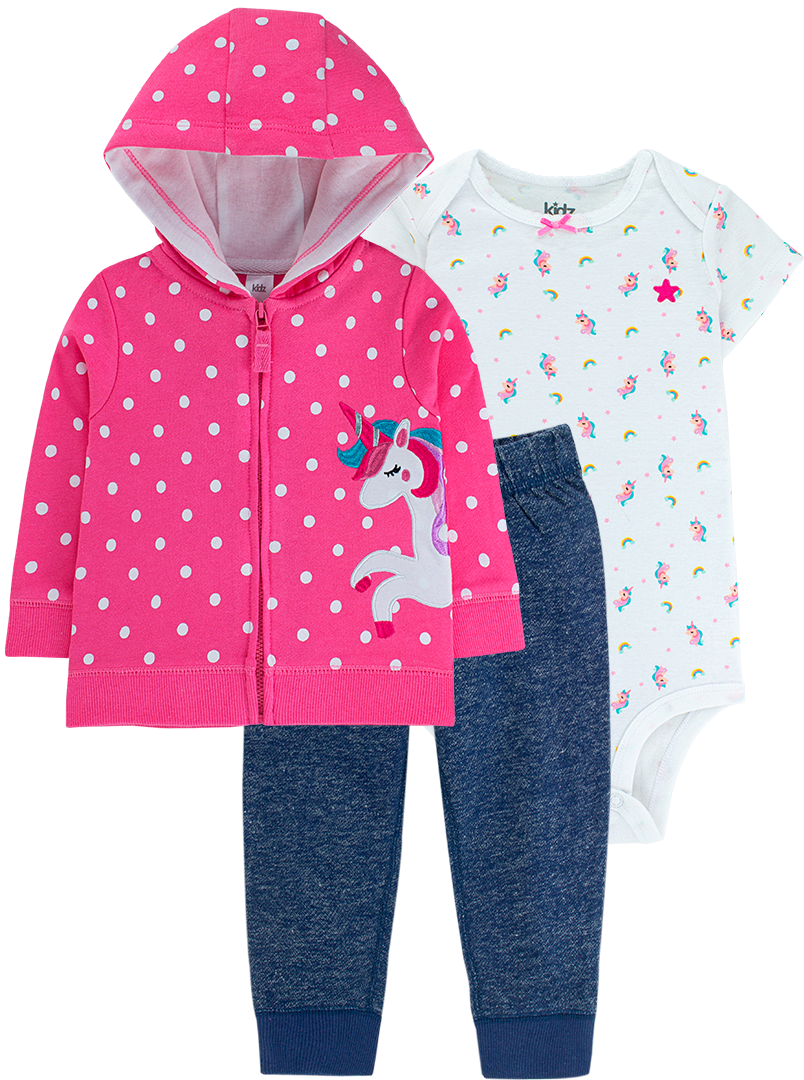 Conjunto Kidz 3 Peças - Unicorn
