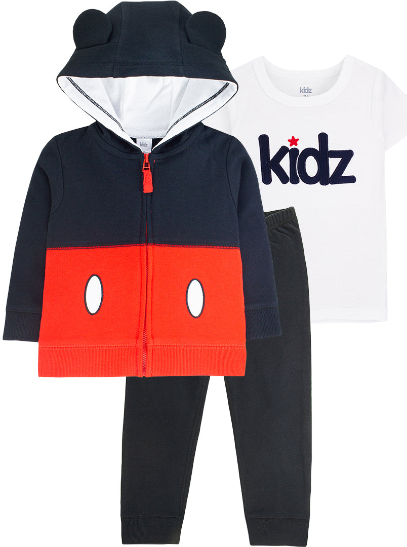 Conjunto Kidz 3 Peças - Mickey Mouse
