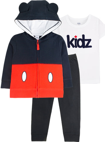 Conjunto Kidz 3 Peças - Mickey Mouse