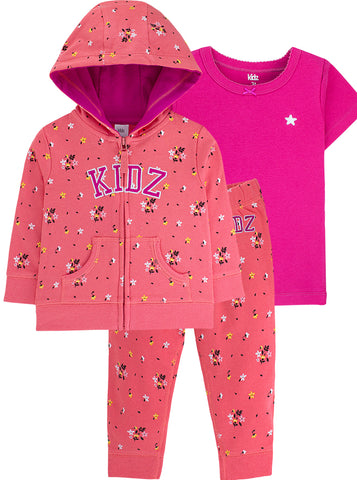Conjunto Kidz 3 Peças - Floral