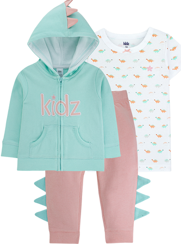 Conjunto Kidz 3 Peças - Dino