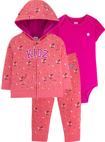 Conjunto Kidz 3 Peças - Floral