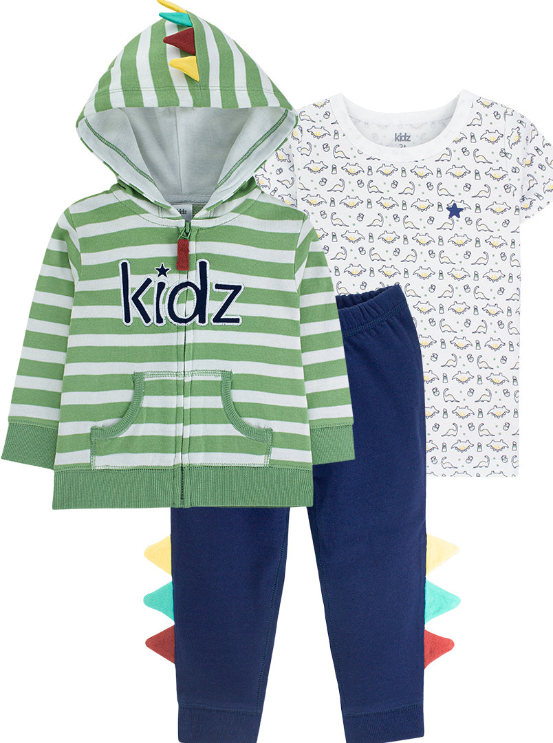 Conjunto Kidz 3 Peças - Dino